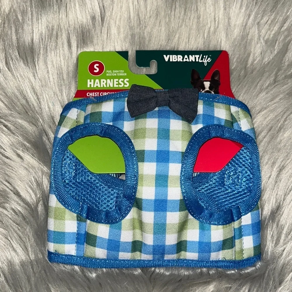 Vibrant Life Plaid Dog Harness
